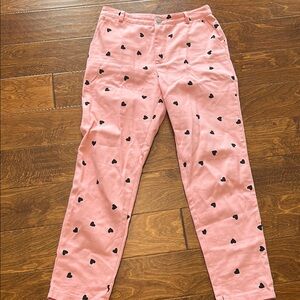 Pink heart pants